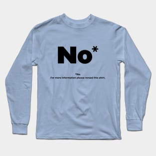 No* - Vintage - Cat Long Sleeve T-Shirt